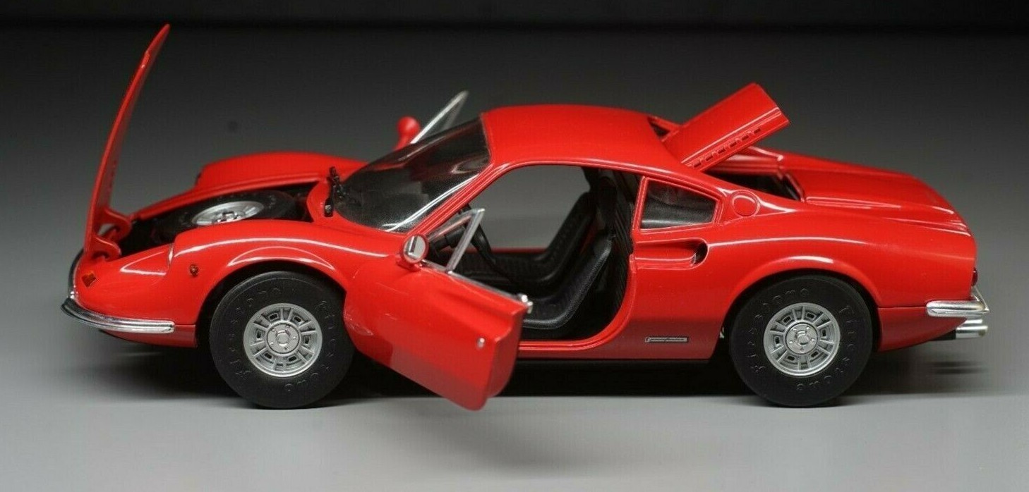 Ferrari Race Car Racing1:24Le Mans12Racer18Custom Built Metal Body Model RARE