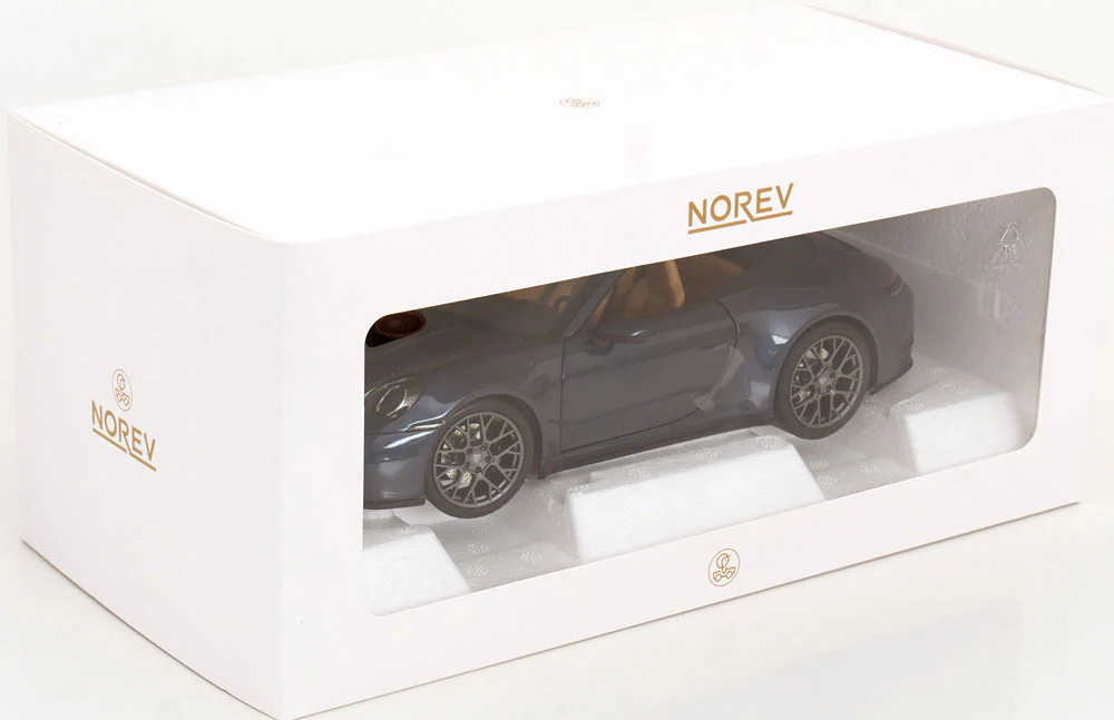 1:18 Porsche 911 (992) Carrera S Cabriolet 2024 — Blue Metallic — Norev 187180