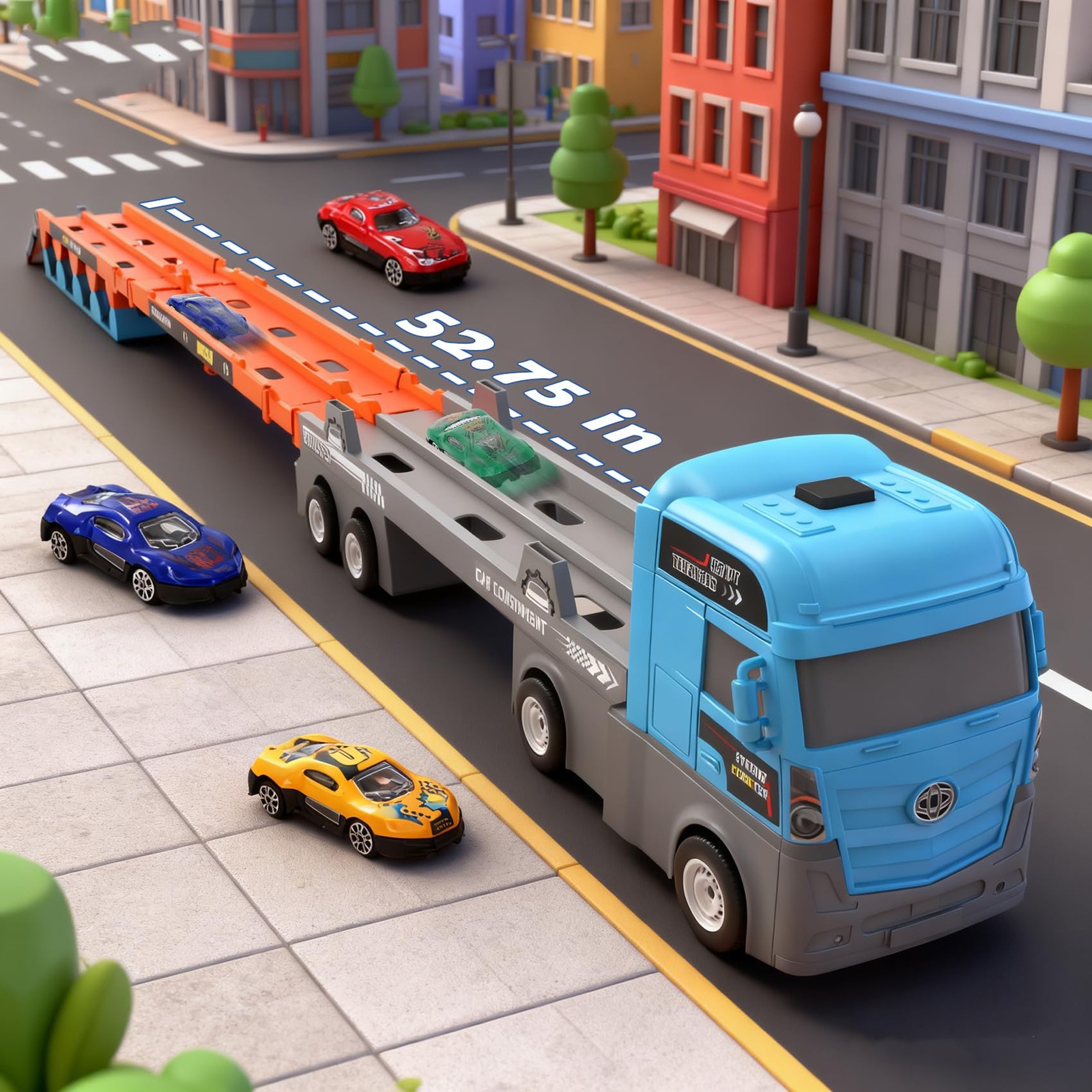 2-in-1 Race Truck Car Toys for 3-8 Years Old Boys Girls, Trucks for Toddlers …