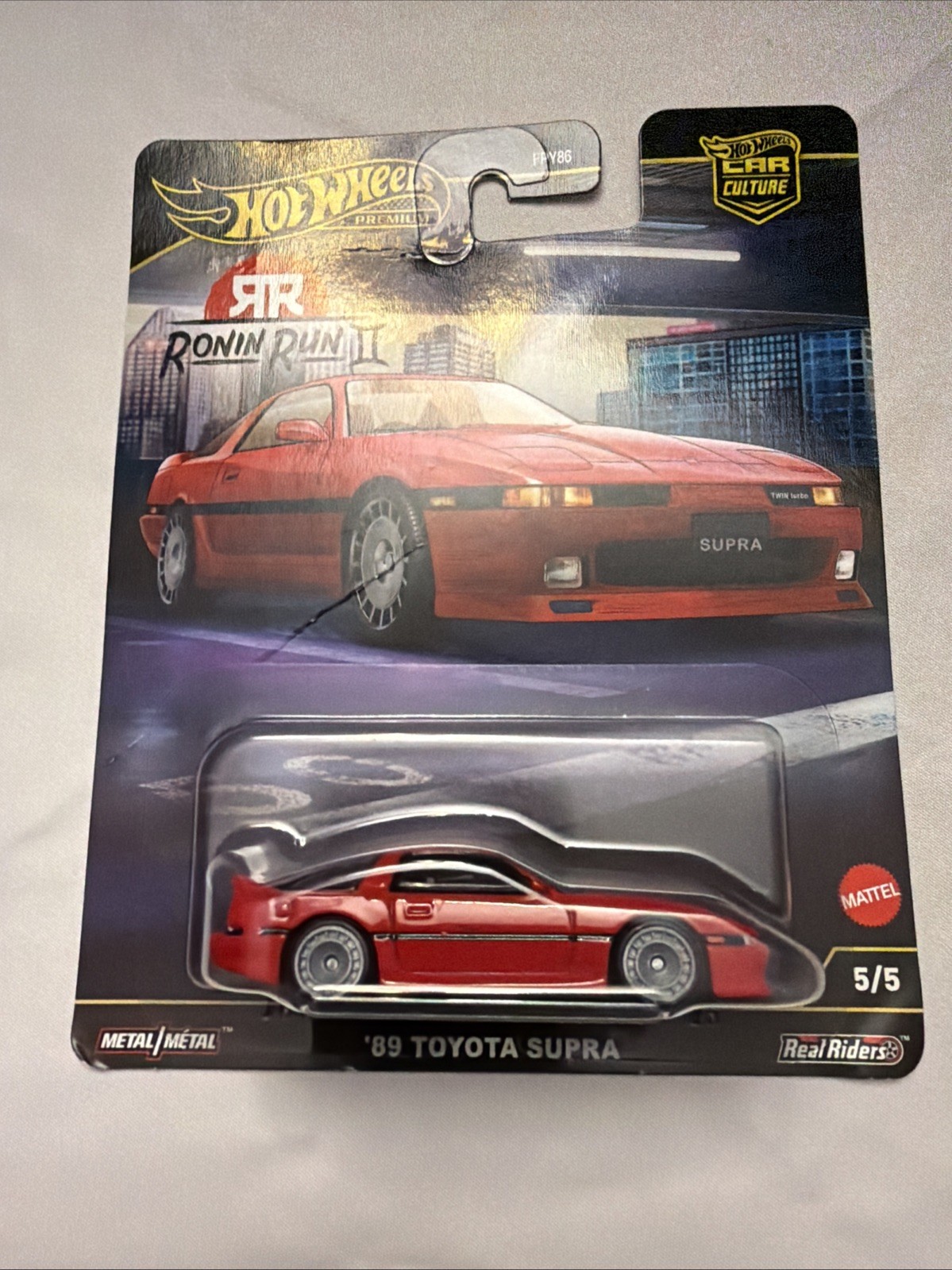 Hot Wheels Premium Ronin Run 2- 1989 Toyota Supra MKIII Red