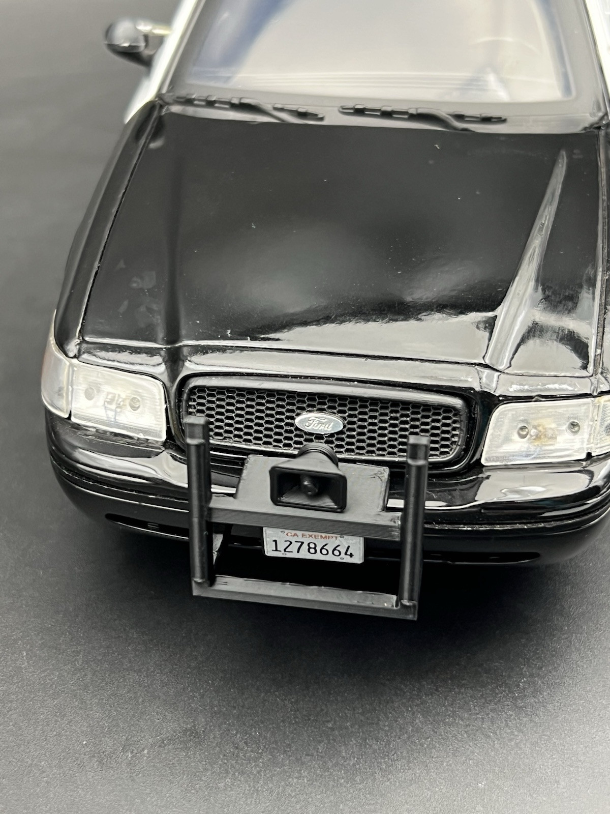 2-pack 1/64 Scale CHP Push Bumper Crown Vic California Highway Patrol 6455