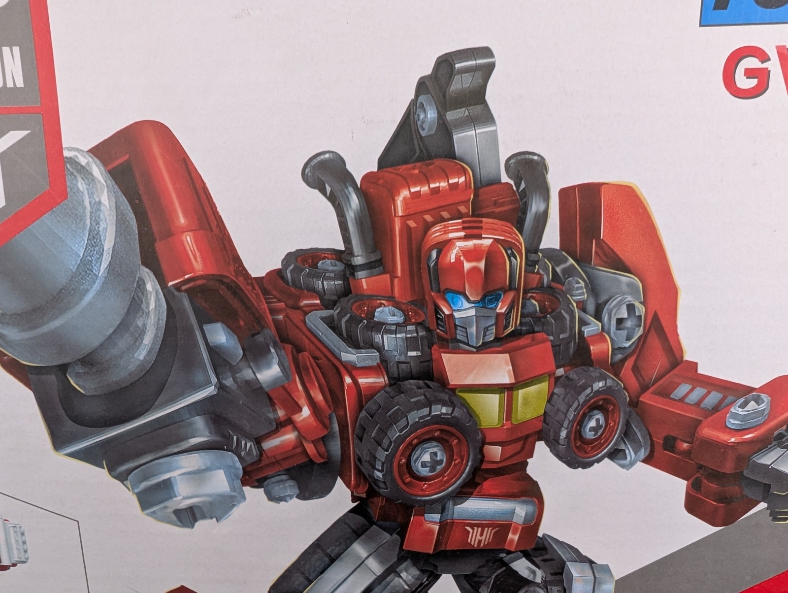 NEW 5-in-1 Build The Autobots Robot Toys DIY Transformer TOYABI GV408 Fire Truck