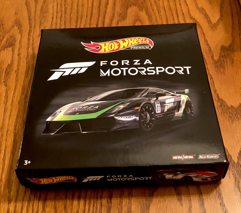 HOT WHEELS FORZA MOTORSPORT SET OF 5 CAR PACK FACTORY SEALED COLLECTORS BOX