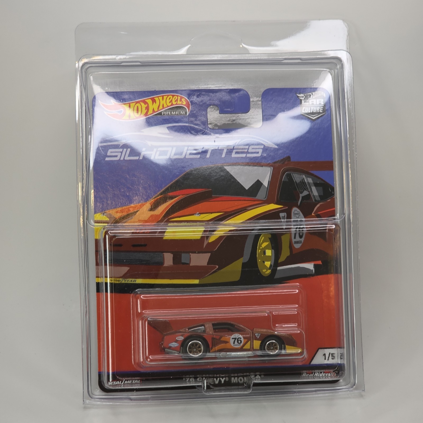 Hot Wheels Premium Car Culture Silhouettes 1976 Chevy Monza 1/64 w/ Protector