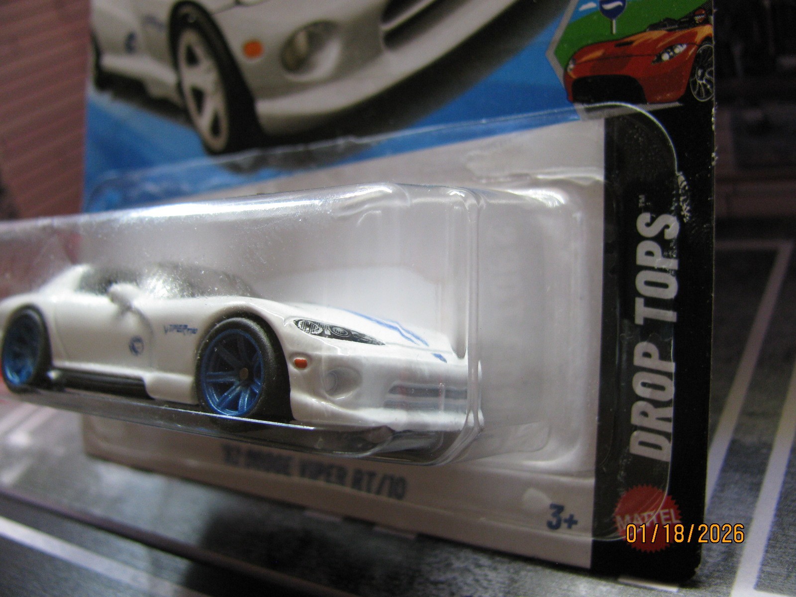 2026 Hot Wheels ’92 Dodge Viper RT/10 – TREASURE HUNT, w/Real Riders Wheel Swap