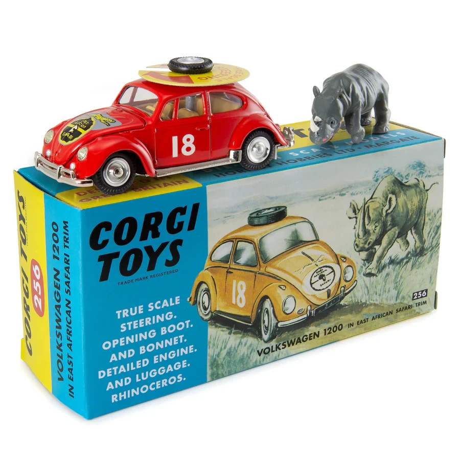 Corgi Toys – 256 Volkswagen 1200 In Safari Trim – Modern Corgi Reissue NIB W/COA