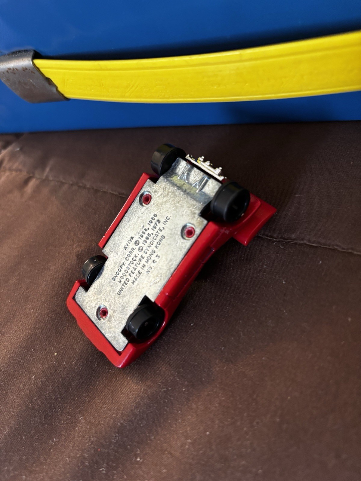Vintage Aviva Snoopy Race Car #C3- Loose Car