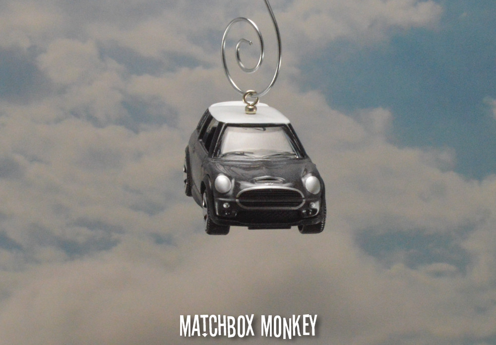 Deluxe Gray Hard Top Austin Mini Cooper S Christmas Ornament 1/56th BMW Adorno