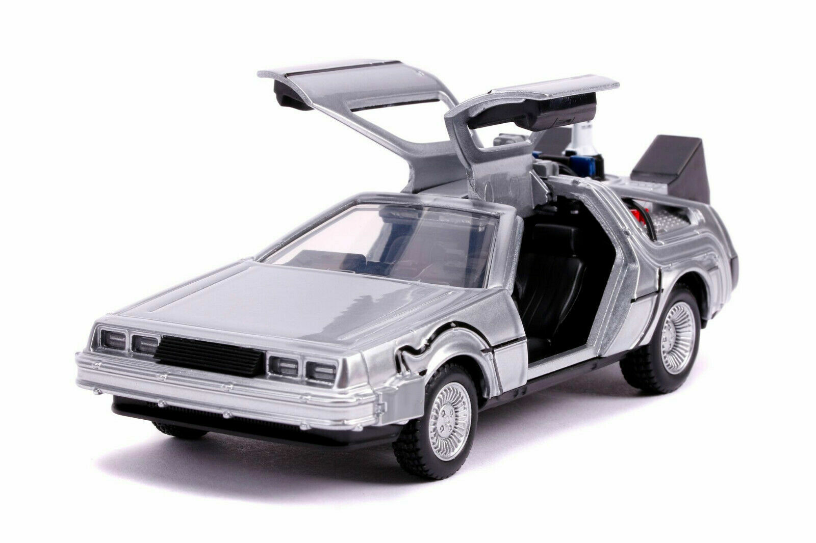 Back to the Future 2, DeLorean DMC Time Machine, Diecast Model Car, 5.25”, 1:32
