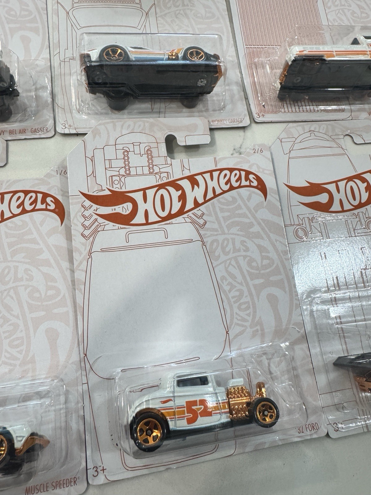 Hot Wheels 52nd Anniversary 2019 Complete Set Of 7 with Gazella GT