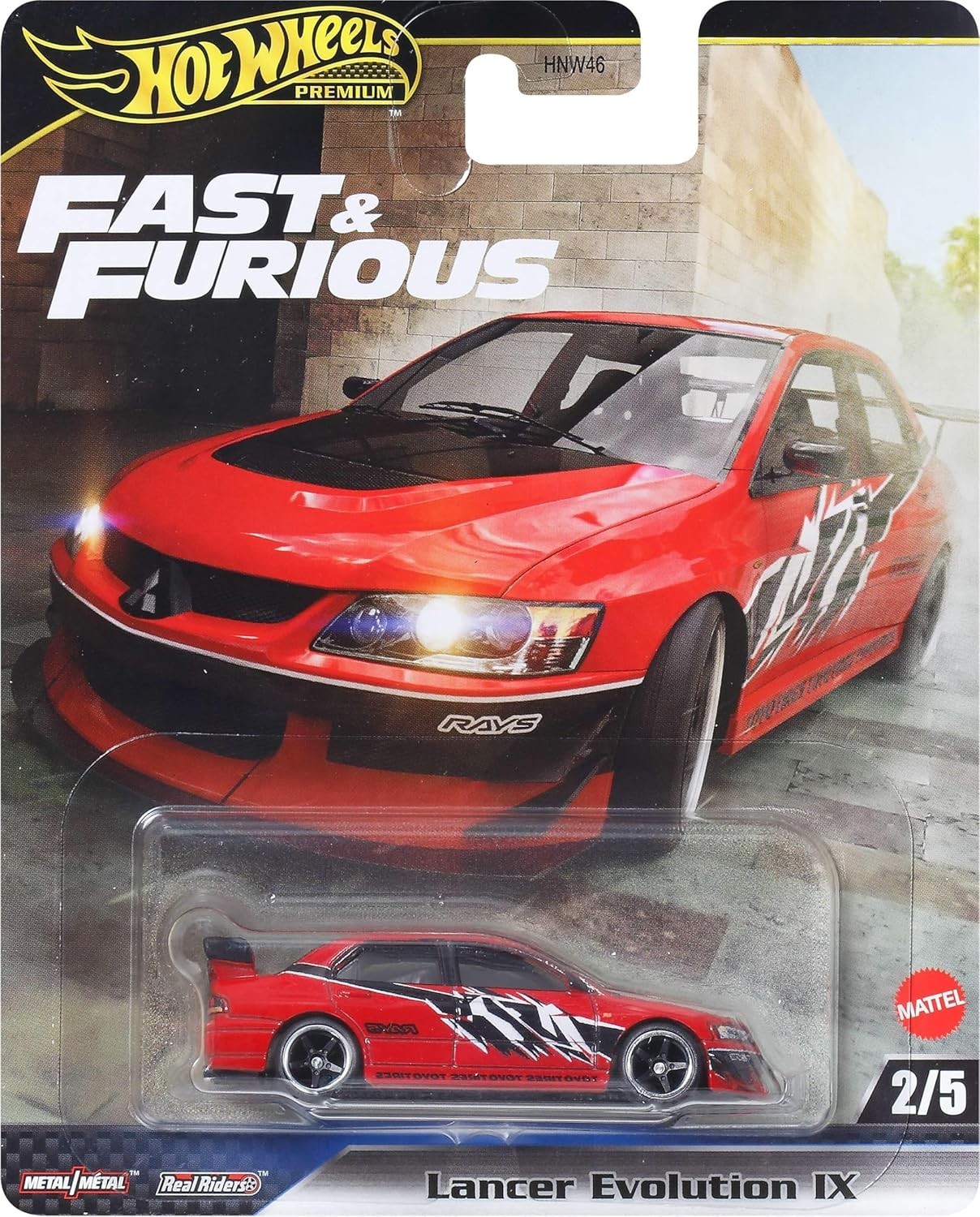 Hot Wheels Premium – 2025 Fast & Furious 2/5 Lancer Evolution IX (BBJBM02)