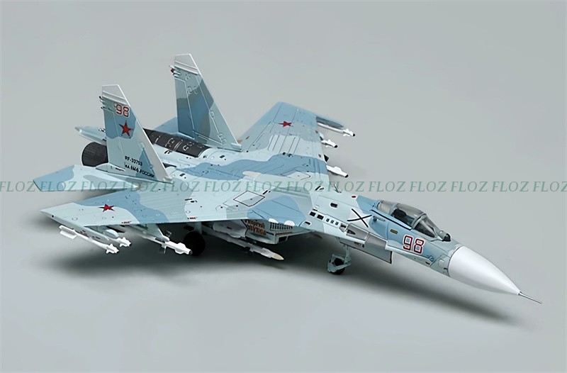 SQ Wings Baltic Fleet Naval Aviation Su-27P RF-33753 1:200 Model 2022 Red 98