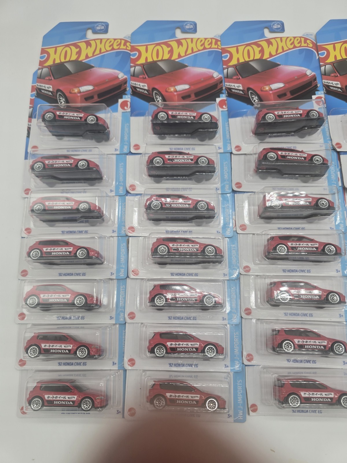 Hot Wheels 2024 ’92 Honda Civic EG Red Lot 35 J-imports 🔥