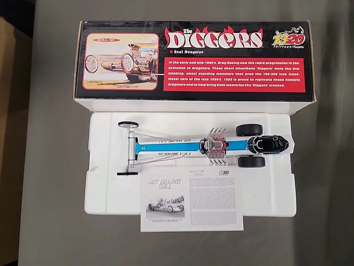 1/24 The Diggers 1320 Fuel Dragsters Art Malone U.S.1 #TT1306 B424