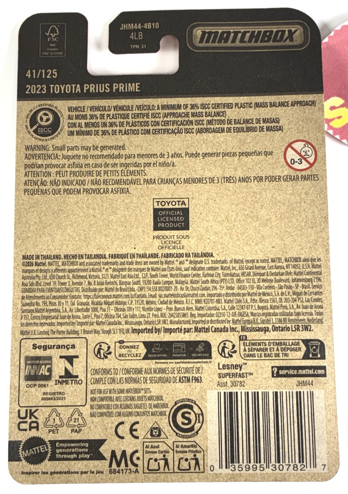 New 2026 Matchbox #41 the 2023 Toyota Prius Prime RESERVOIR BLUE! Licensed