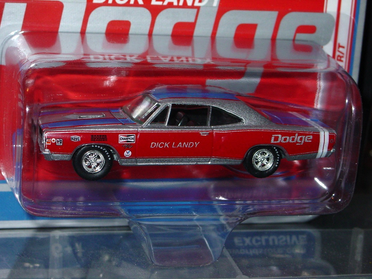 AUTO WORLD 1968 DODGE CORONET R/T DICK LANDY MOPAR MUSCLE CAR -Sliver, MIP