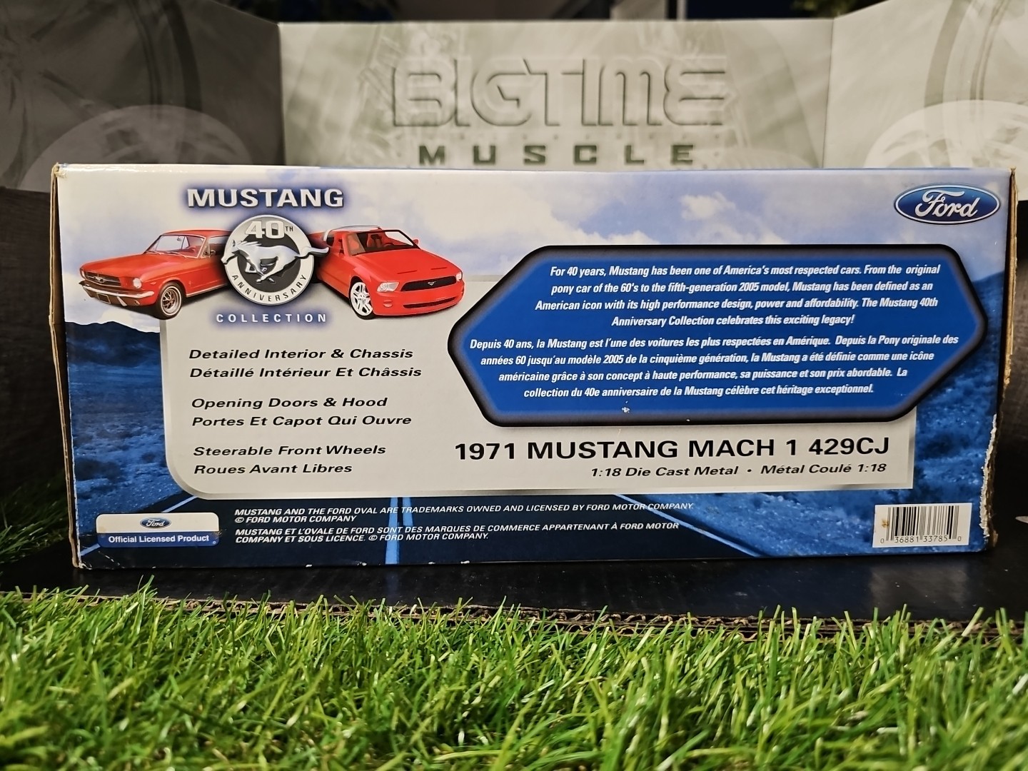 Vntg 2004 Ertl Am. Muscle 1971 Mustang Mach I 429CJ 1:18 40th Ann. Collection