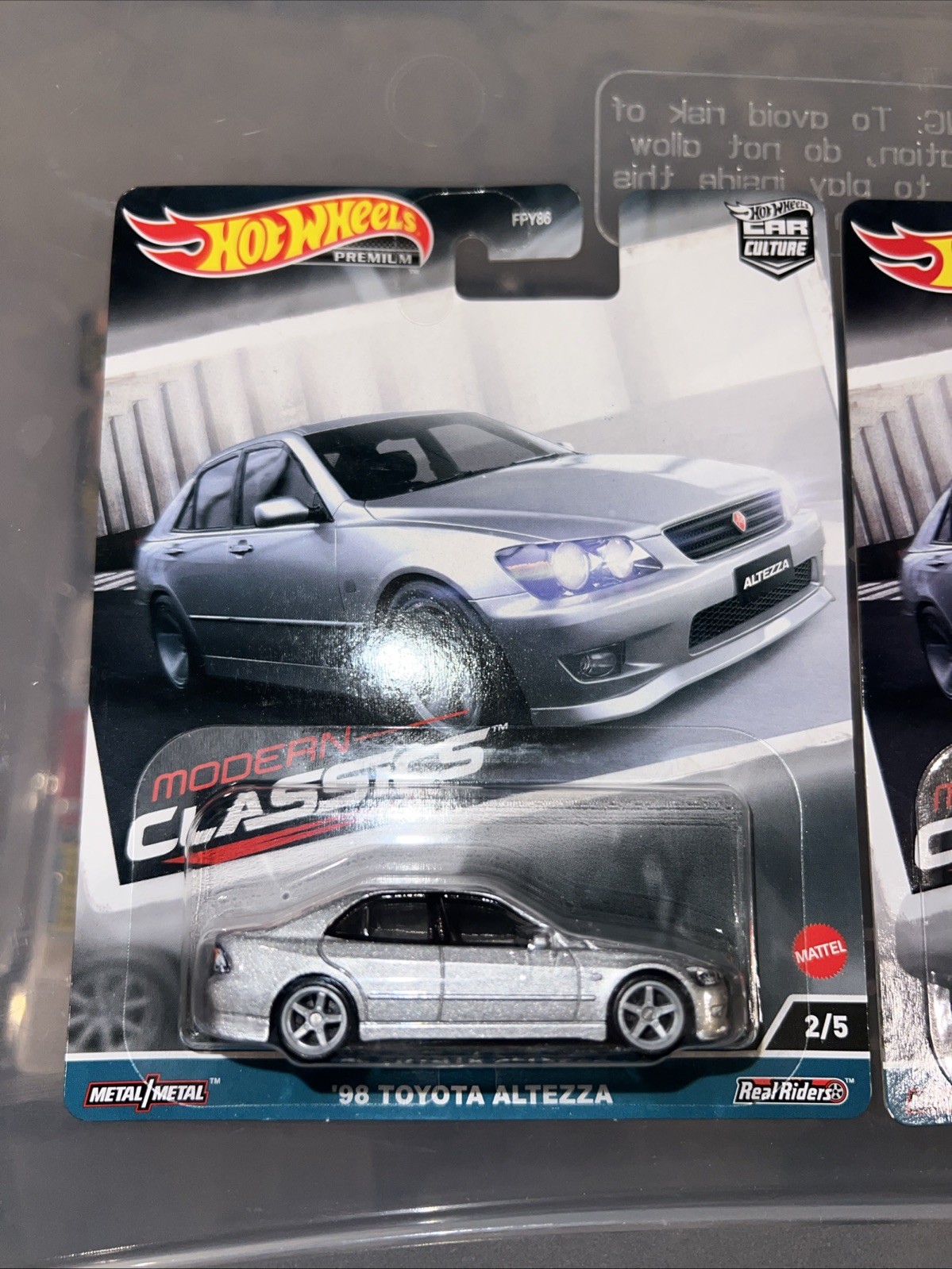Lot Of 2 Hot Wheels 2024 Premium ‘98 Toyota Altezza Car Culture Modern Classics!
