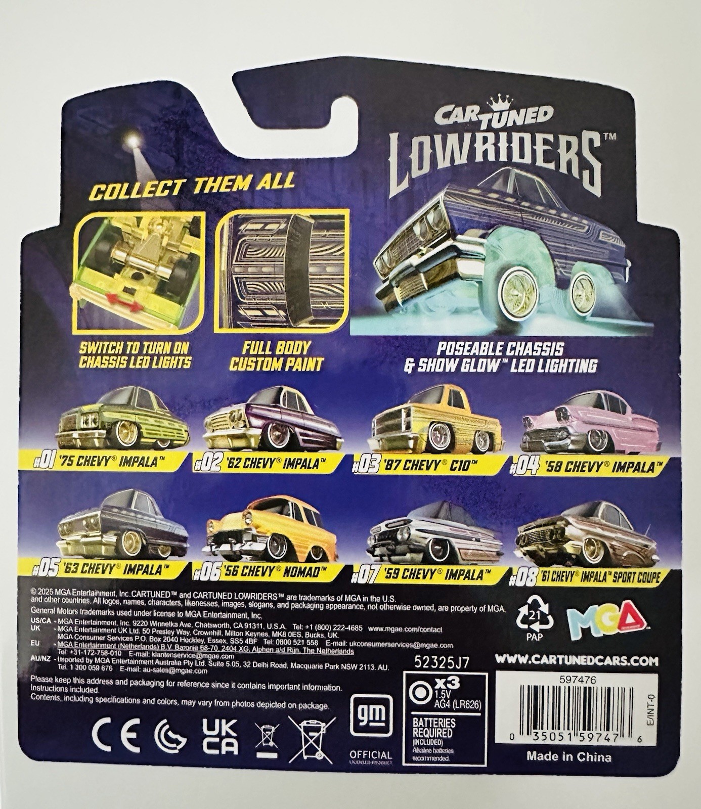 CarTuned Lowriders Show Glow Series 2 ’63 Chevy Impala # 05 Car Tuned