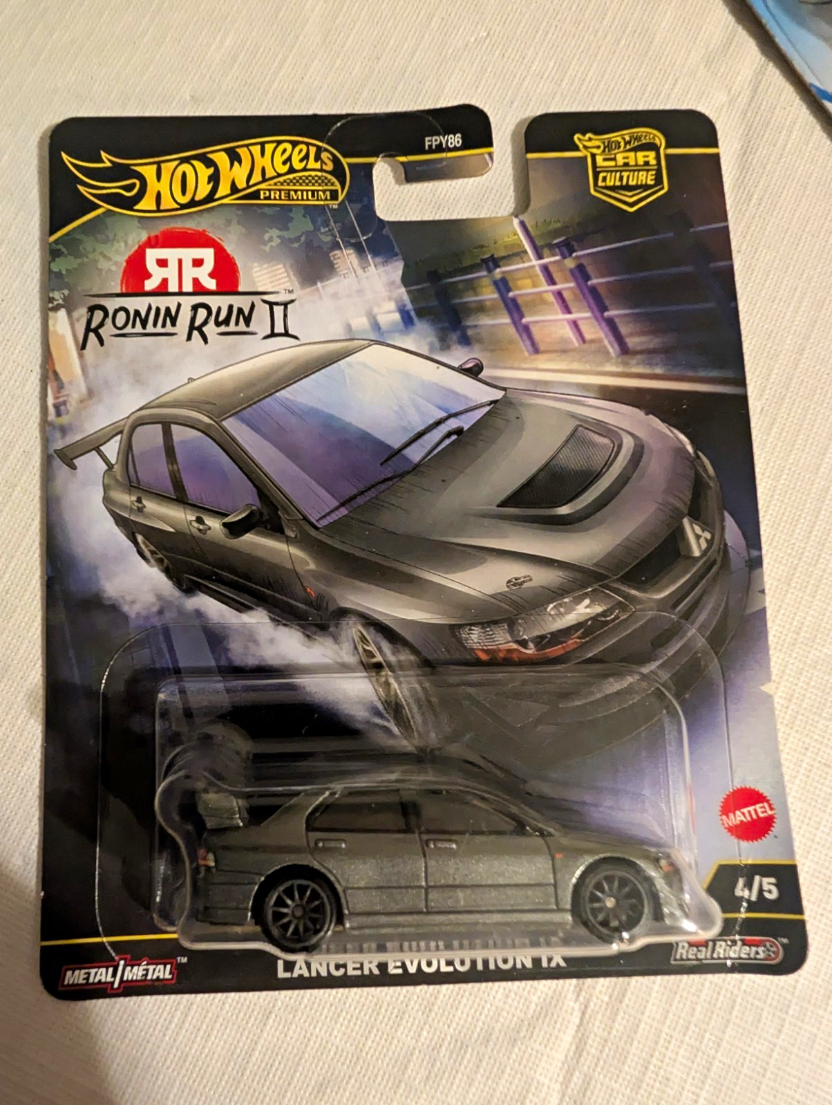Hot Wheels Car Culture Ronin Run II Mitsubishi Lancer Evolution IX Diecast 1:64