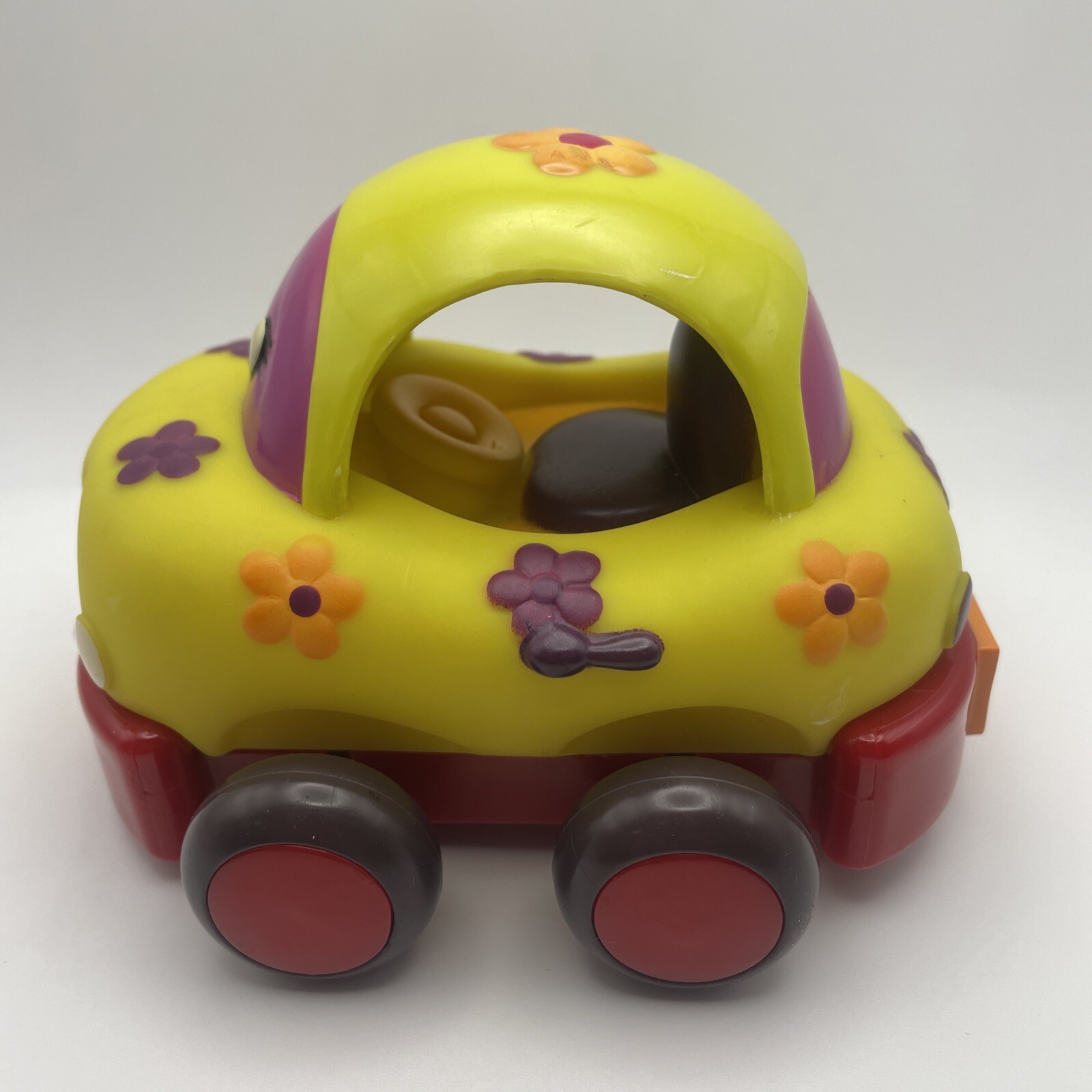 Just B You Brand – Pull Back & Go Rubber Cars – Friction Toys – Set Of 4