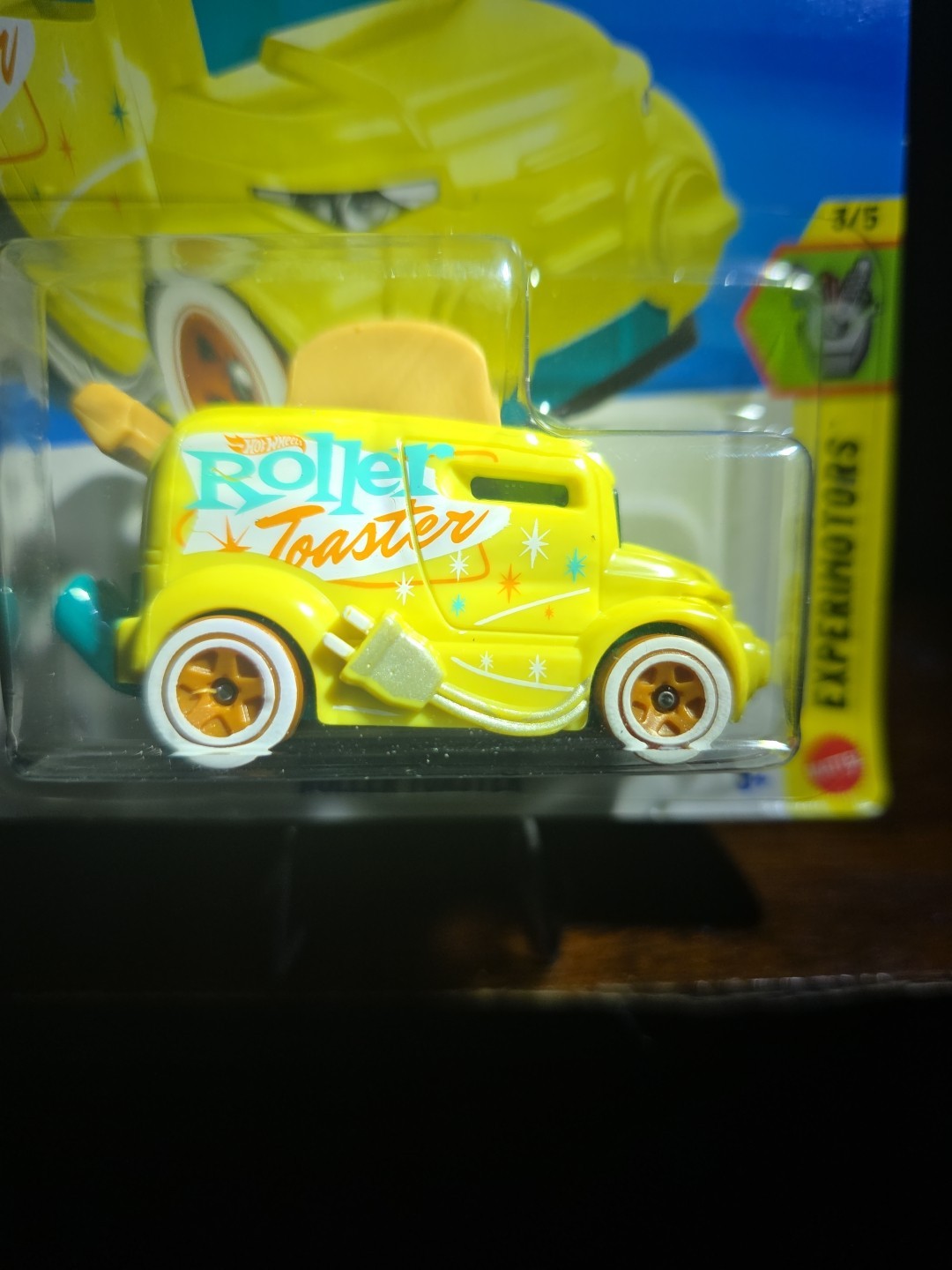 🔥 Hot Wheels “Roller Toaster” Experimotors #3/5 JJJ10-N9COB Yellow 🔥 Fast Ship