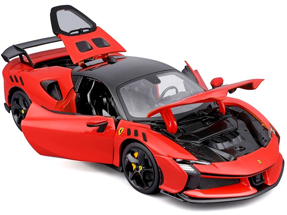 FERRARI SF90 XX STRADALE RED 1/18 DIECAST MODEL CAR BY BBURAGO 16020