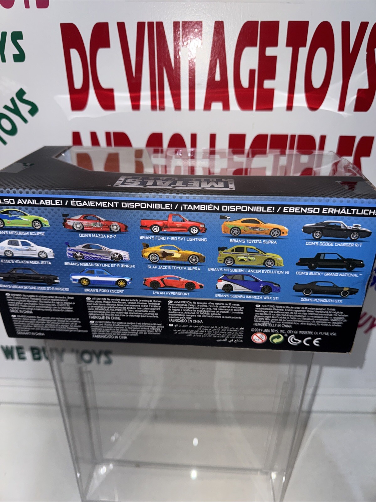 Fast And Furious Brian’s Nissan Skyline GT-R Hard Top Jada Diecast Car 8″ 1:24
