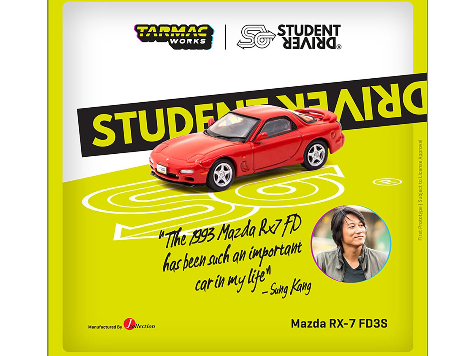 Mazda RX-7 FD3S RHD Red Student Driver J Collection 1:64