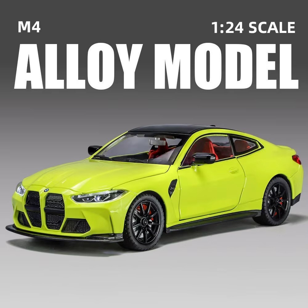 1:24 BMW M4 G82 Coupe Sports Car Diecast Metal Model Collectable Toy Gift NEW