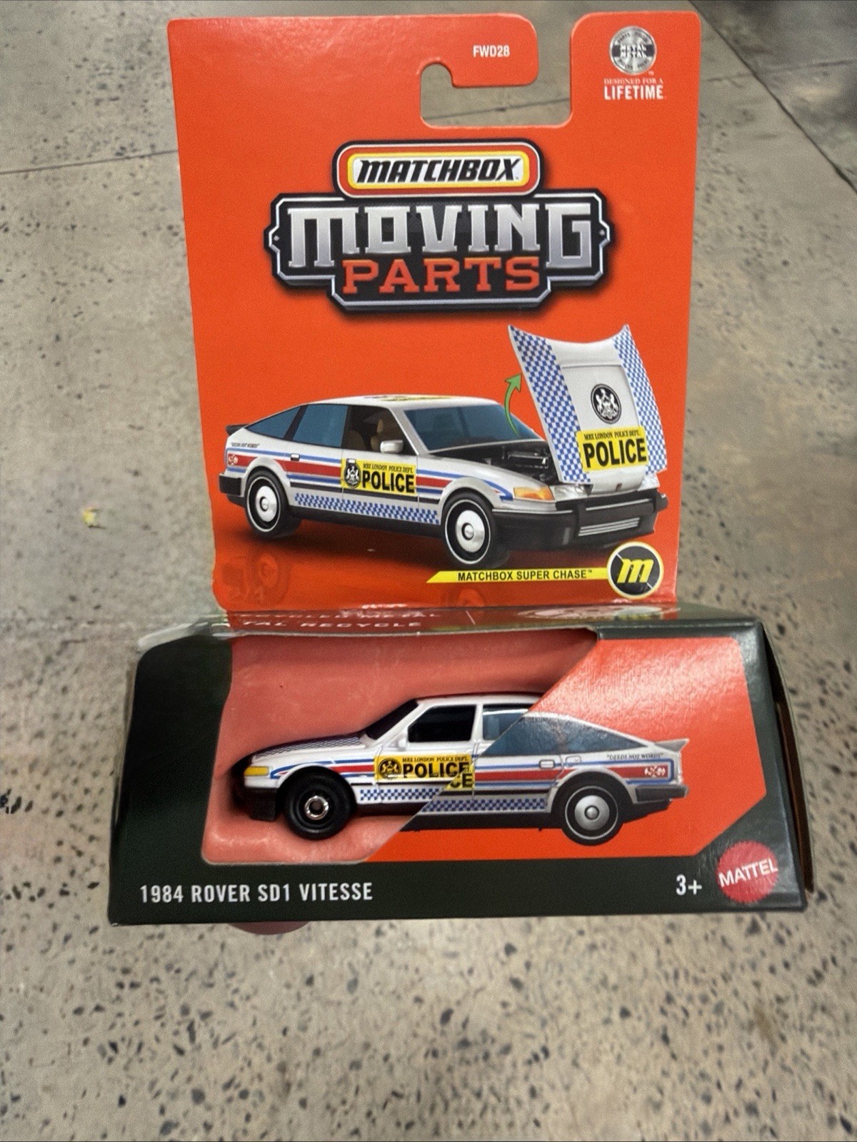 Matchbox Moving Parts Super Chase 1984 Rover SD1 Vitesse Police 1:64