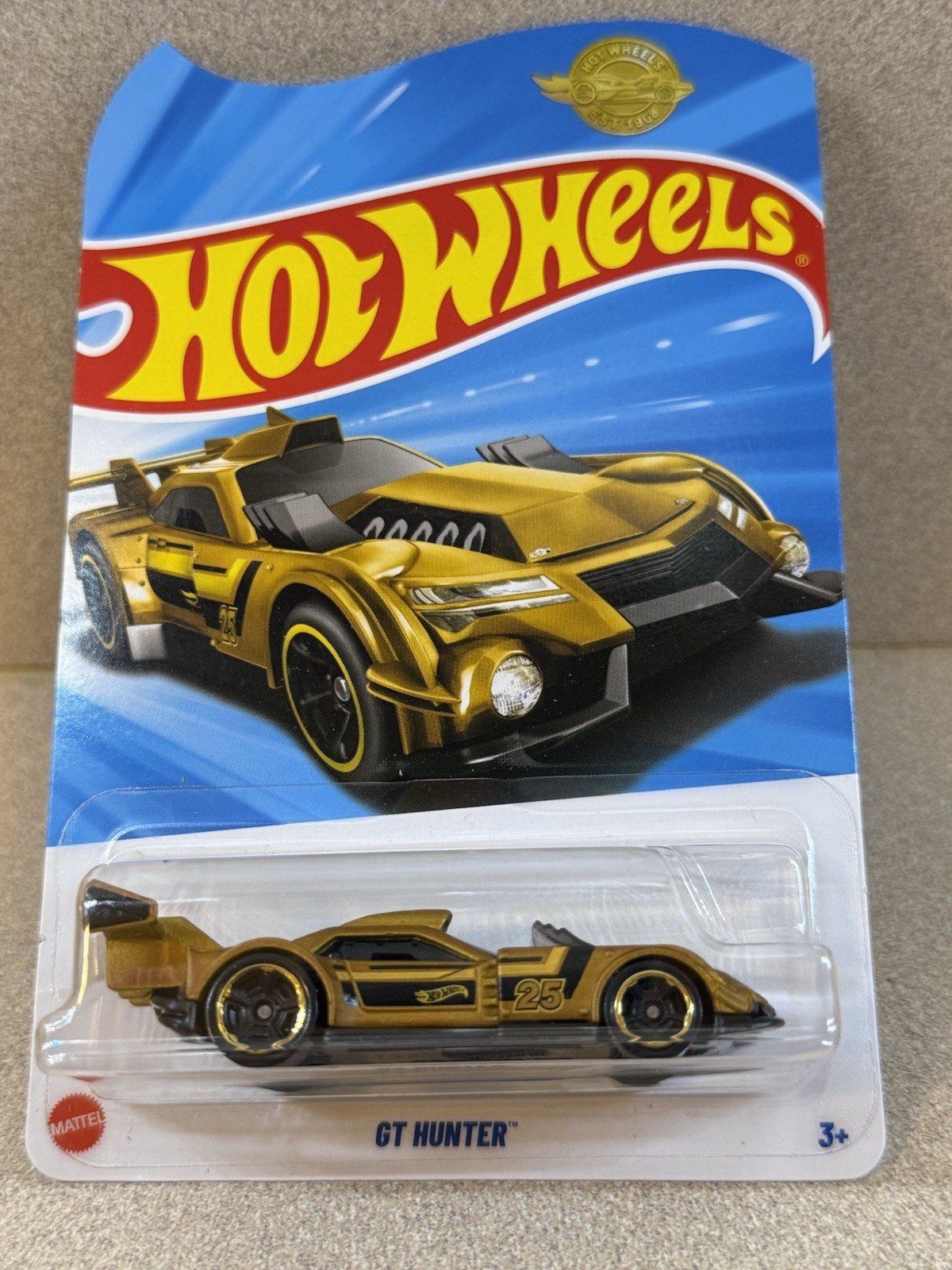 NEW 2025 Hot Wheels Gold GT Hunter Unopened Package