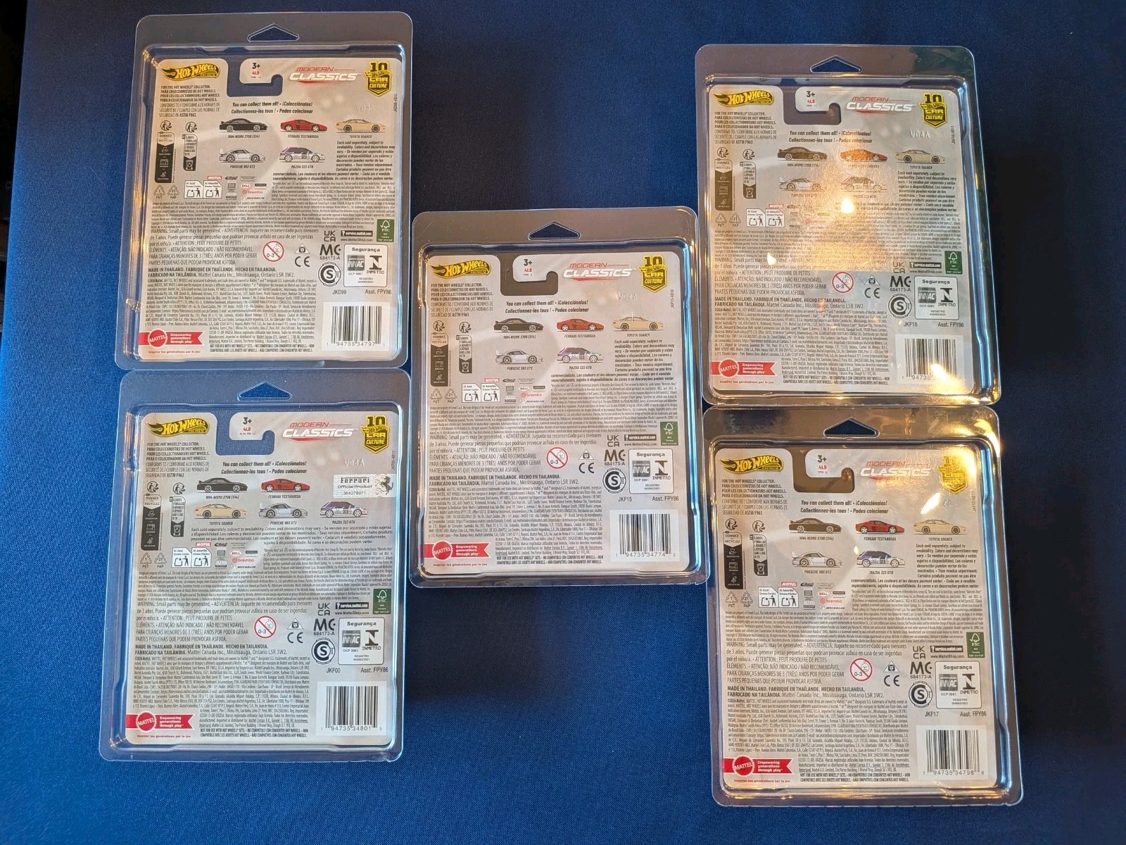 2026 Modern Classics W/ PREMIUM CASES – Set Of 5 FPY86-961S