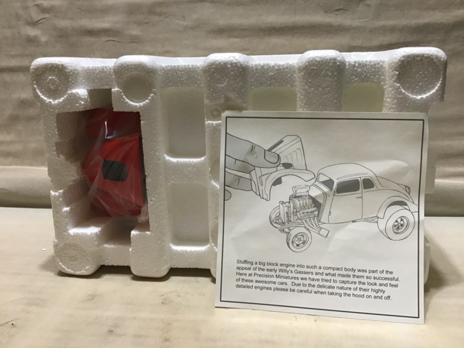 HILL BROTHERS RED BARRON 1933 WILLYS GASSER 1/18 PRECISION MINIATURES NHRA PRM09