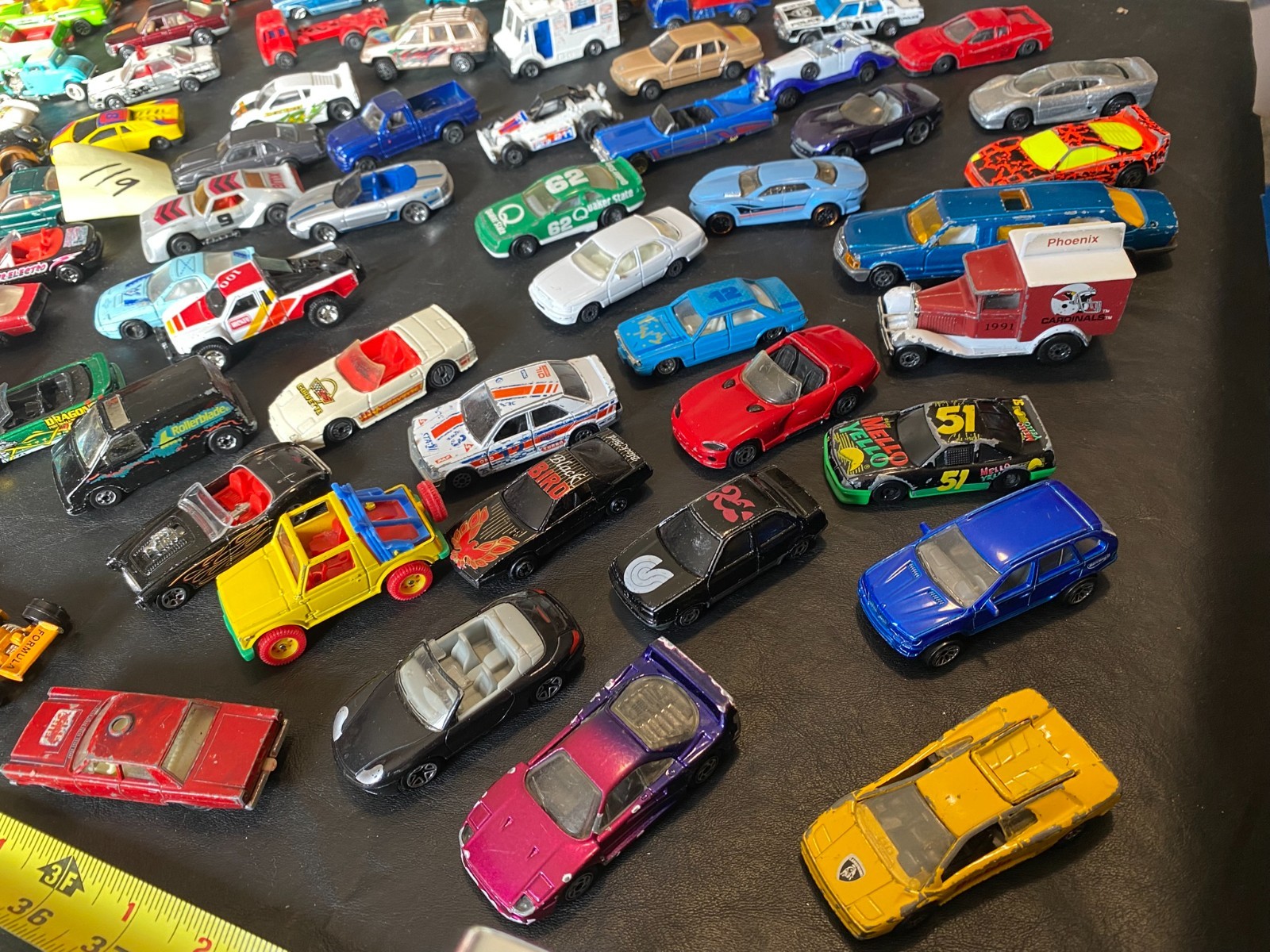 1:64 diecast car lot 119 cars truck mixed brands matchbox hot wheels etc.