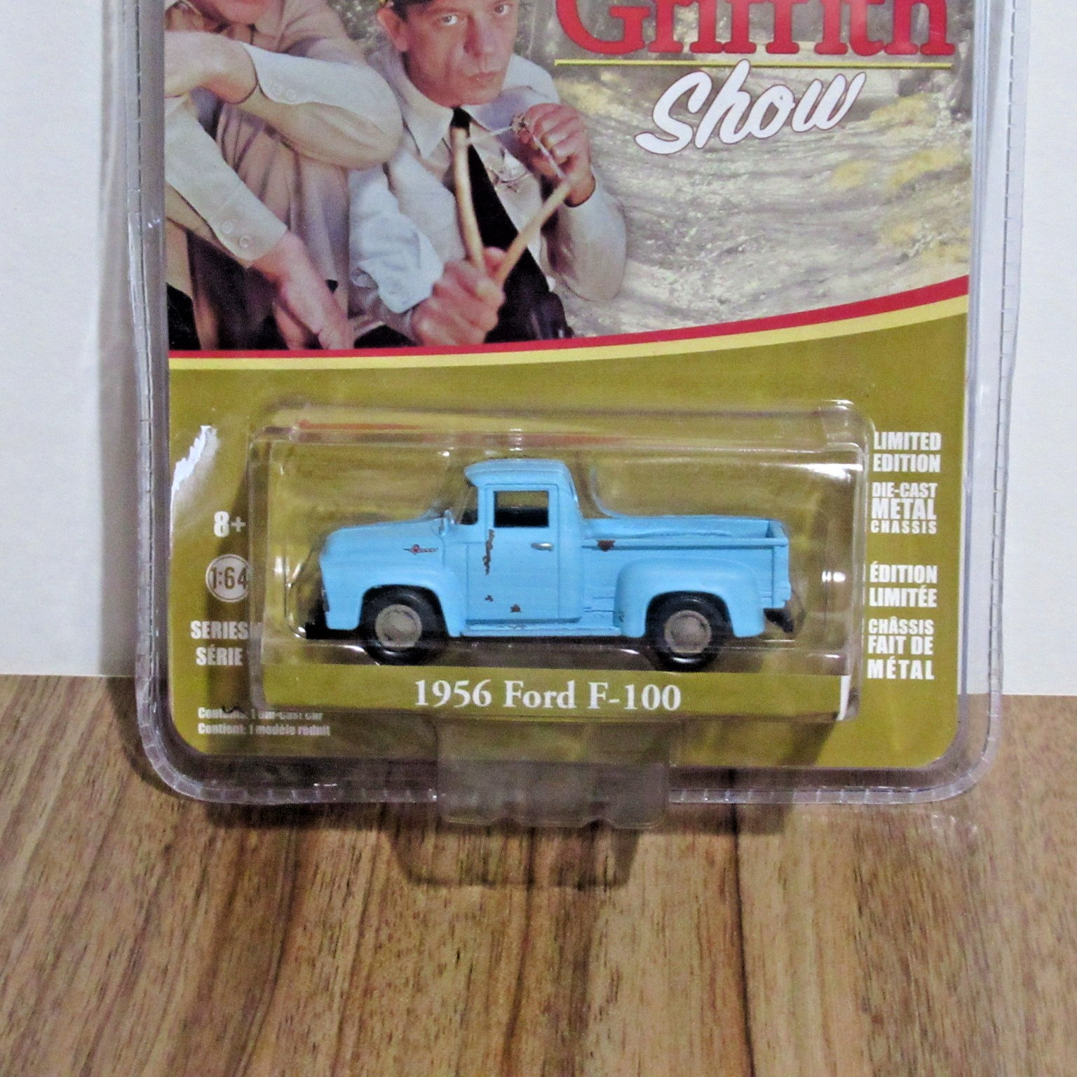GREENLIGHT 1/64 HOLLYWOOD ANDY GRIFFITH SHOW 1956 FORD F-100 (blue) Series 17