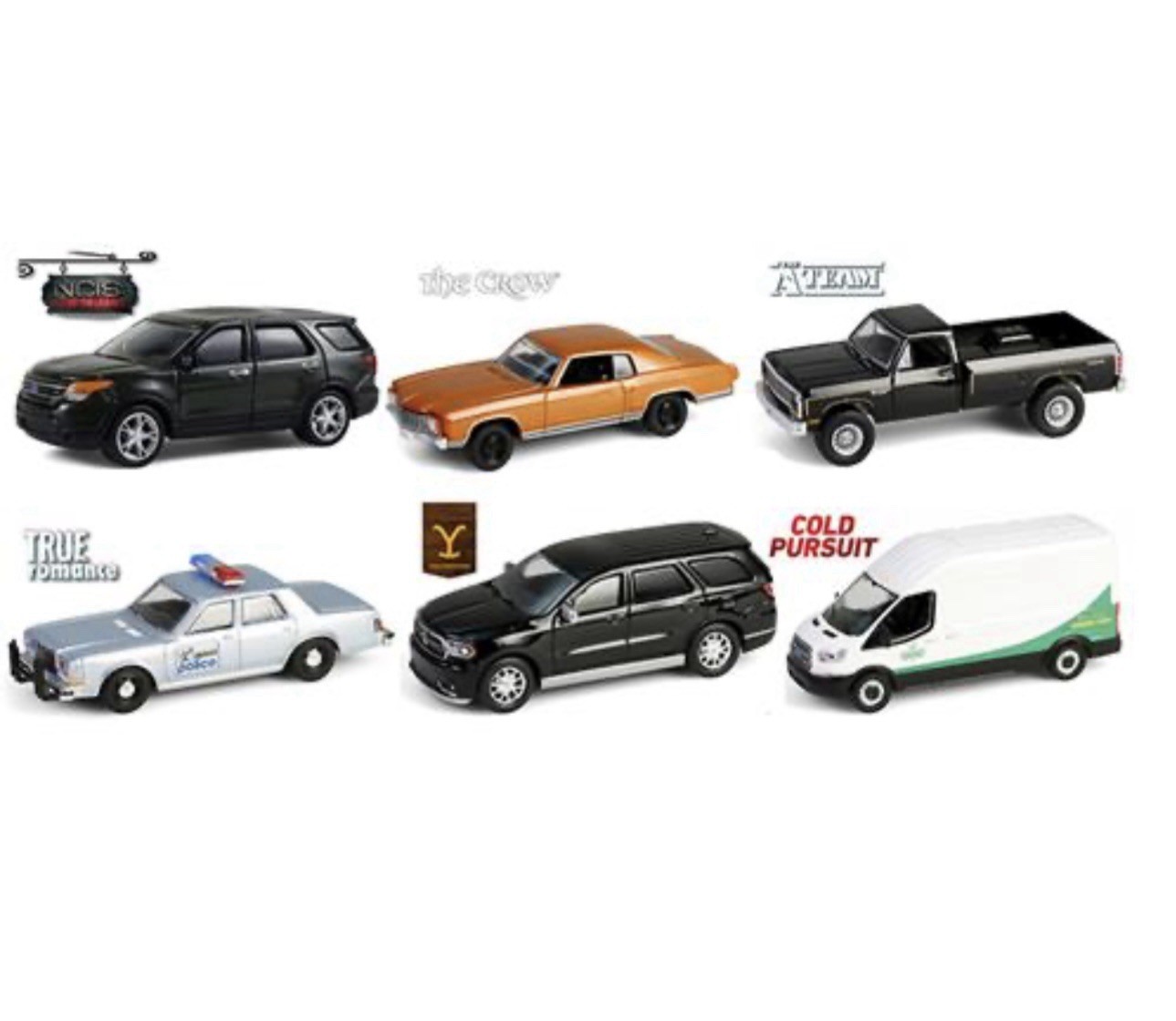 Greenlight Hollywood Series 43 – Complete Set of 6 with 1 Target Red Chase Car