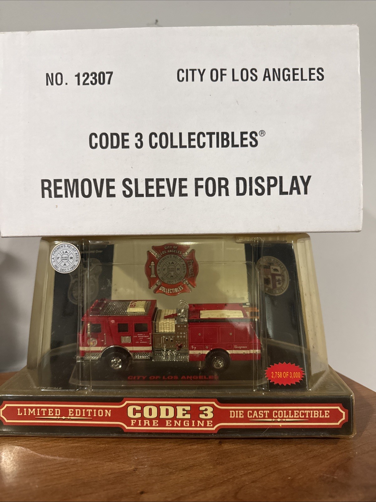 CODE 3 Seagrave City of Los Angeles Fire Dept Truck #57 Engine, #12307 NEW