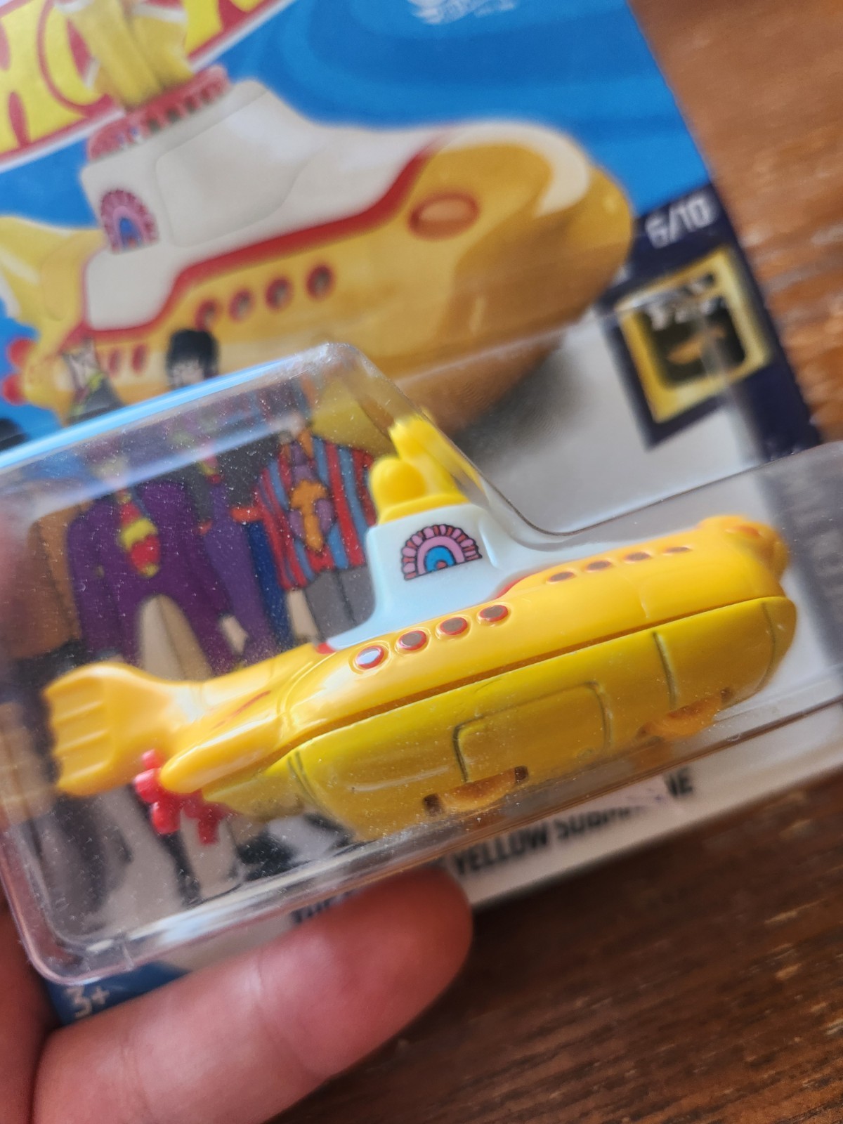 Hot Wheels Beatles Yellow Submarine Toy Car New in Package HW Screen Time 2017