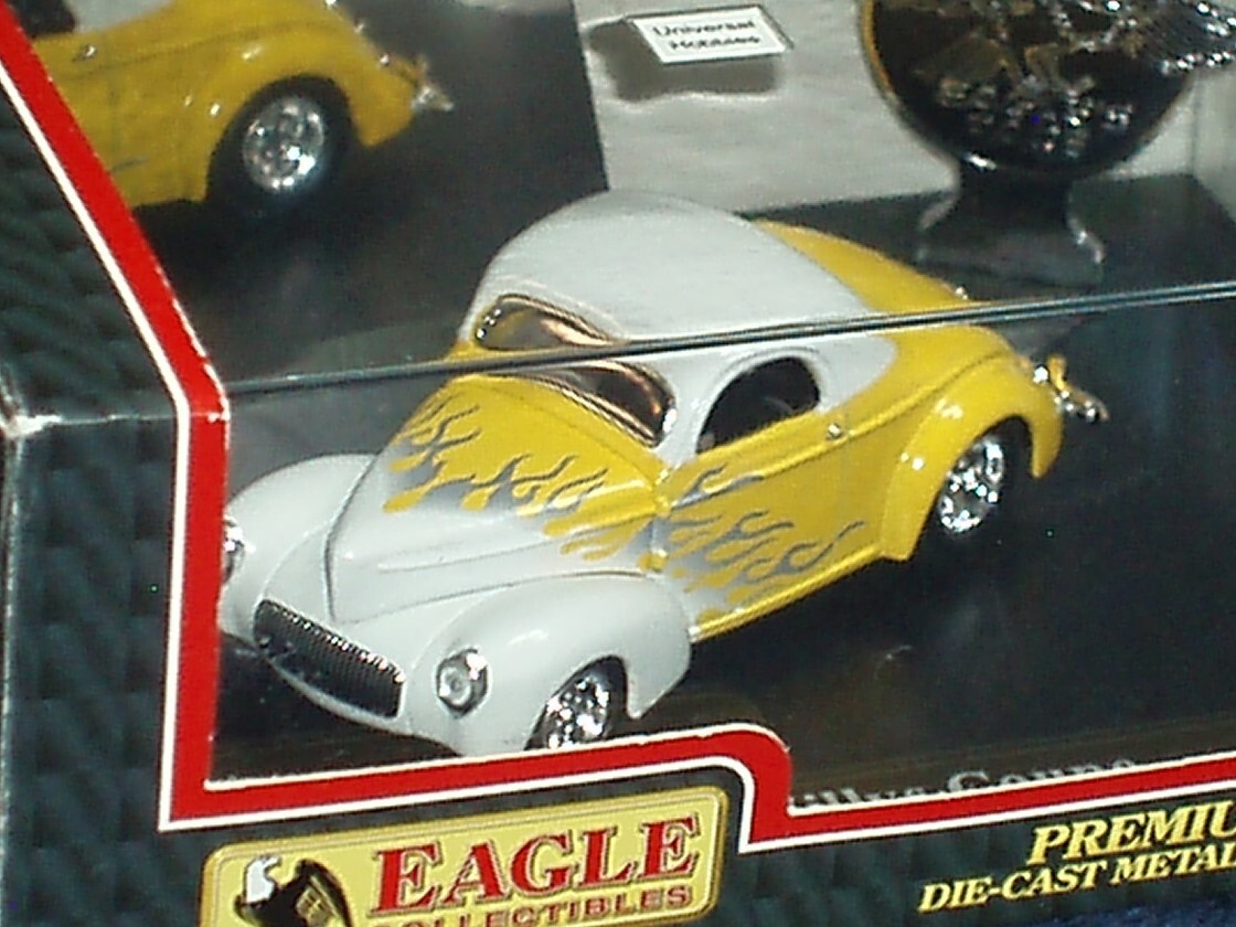 RARE EAGLE’s RACE 1941 WILLYS COUPE CUSTOM HOT ROD 1/43 DISP CASE INCLUDED
