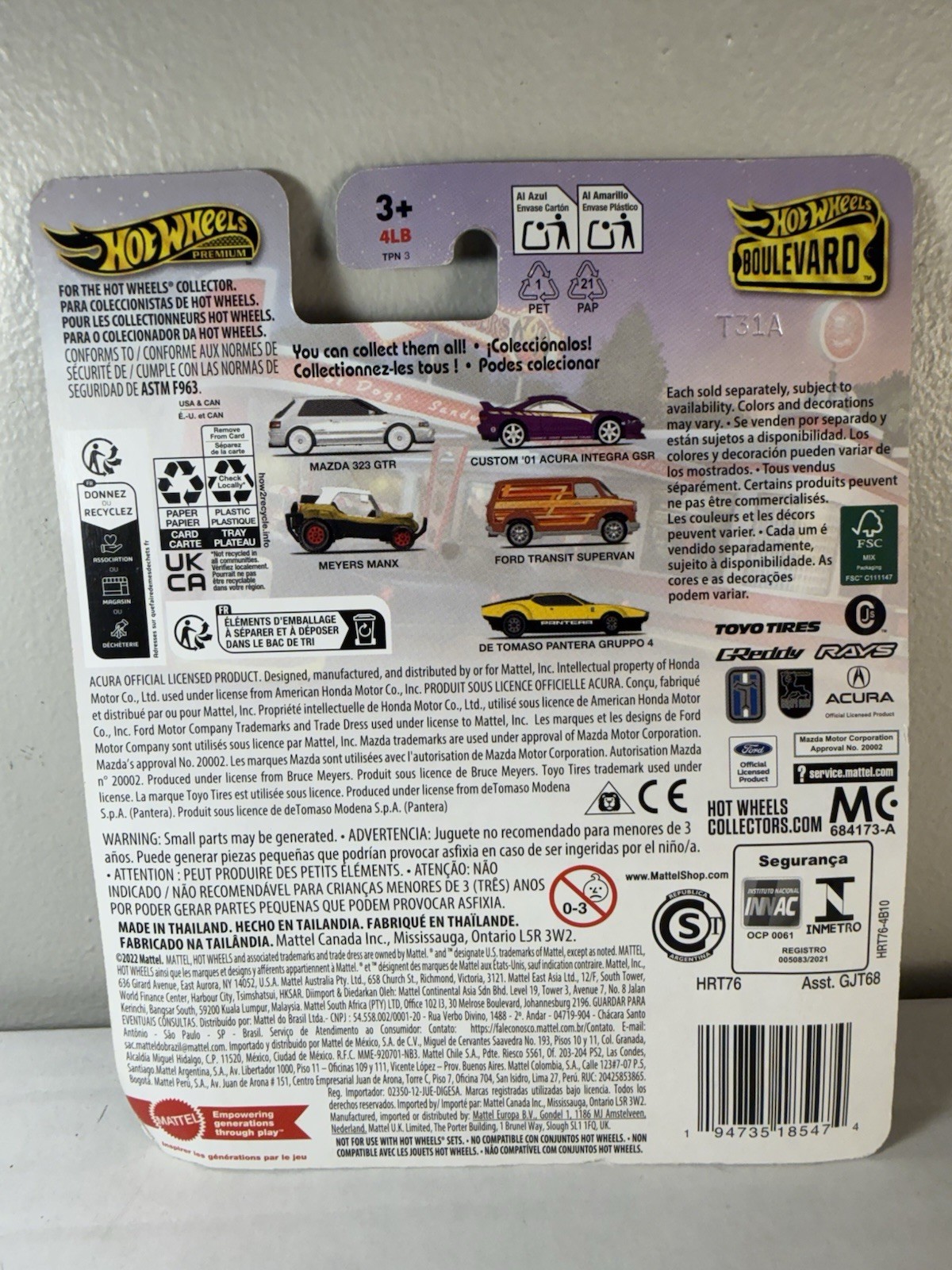 Hot Wheels Premium Ford Transit Supervan (bend on lower right corner)