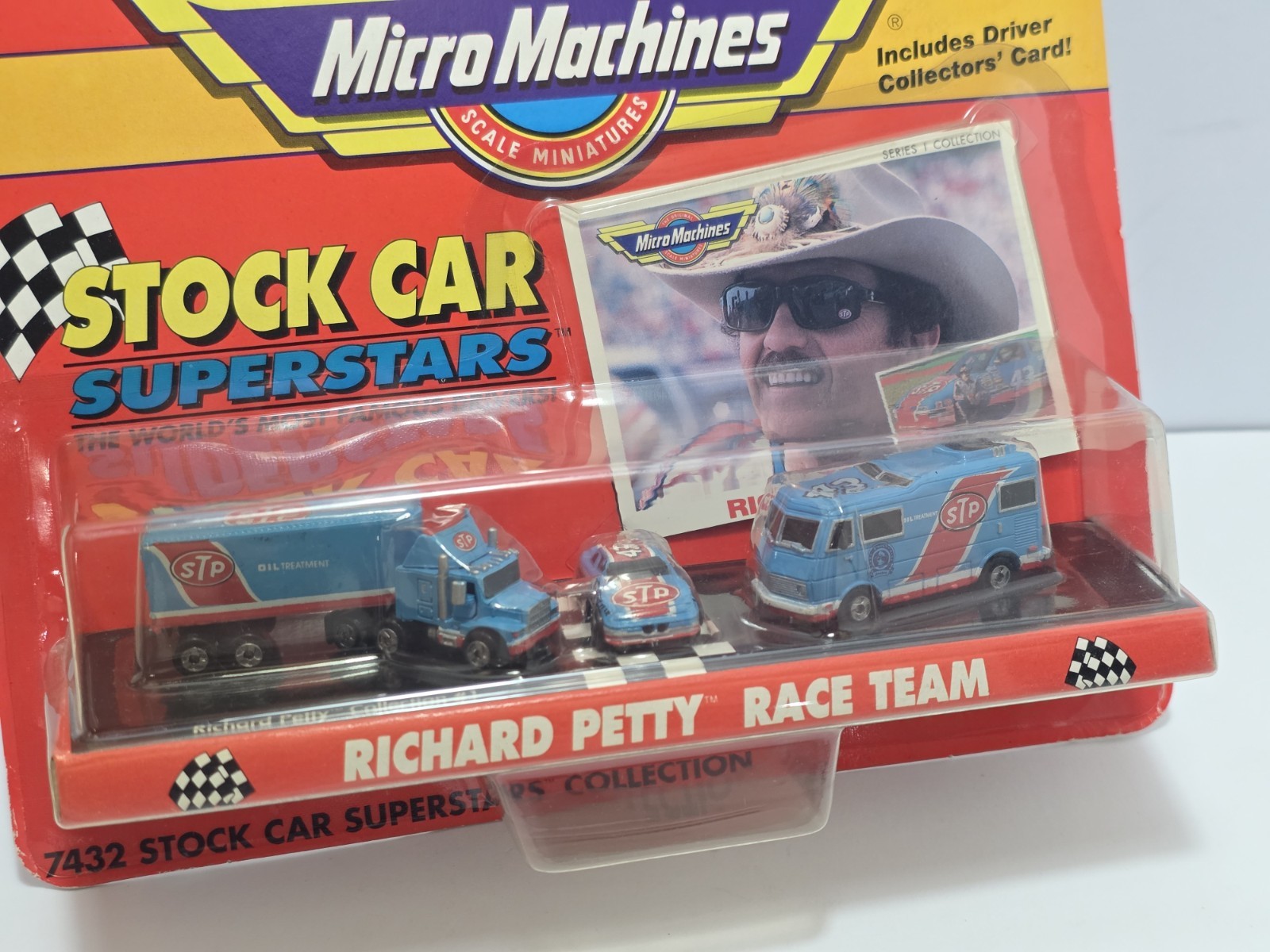 Micro Machines Stock Car Superstars Richard Petty Race Team STP Set New Sealed
