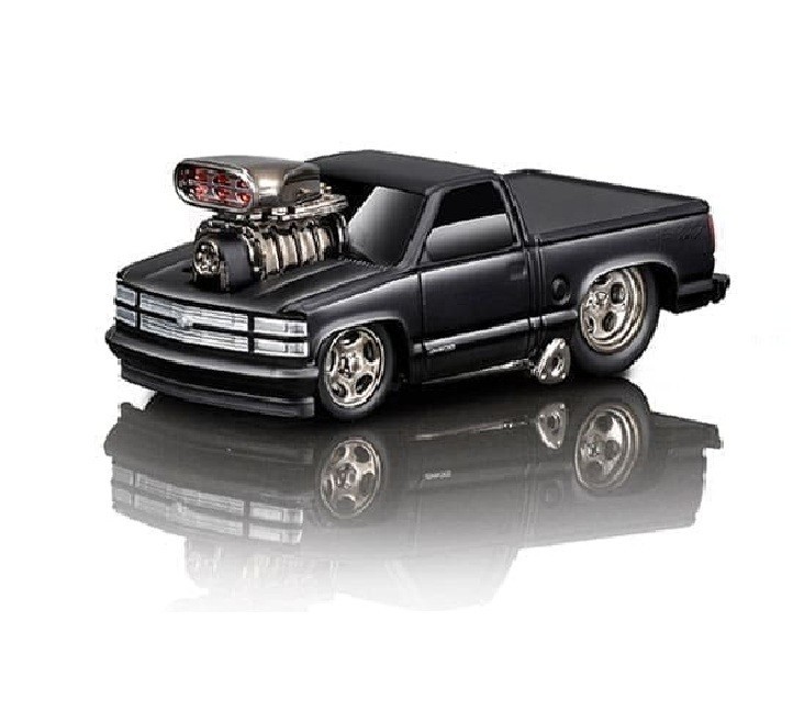 MUSCLE MACHINES 1993 CHEVROLET 454 SS PICKUP MATT BLACK 1:64 MODEL CAR 15584-3I