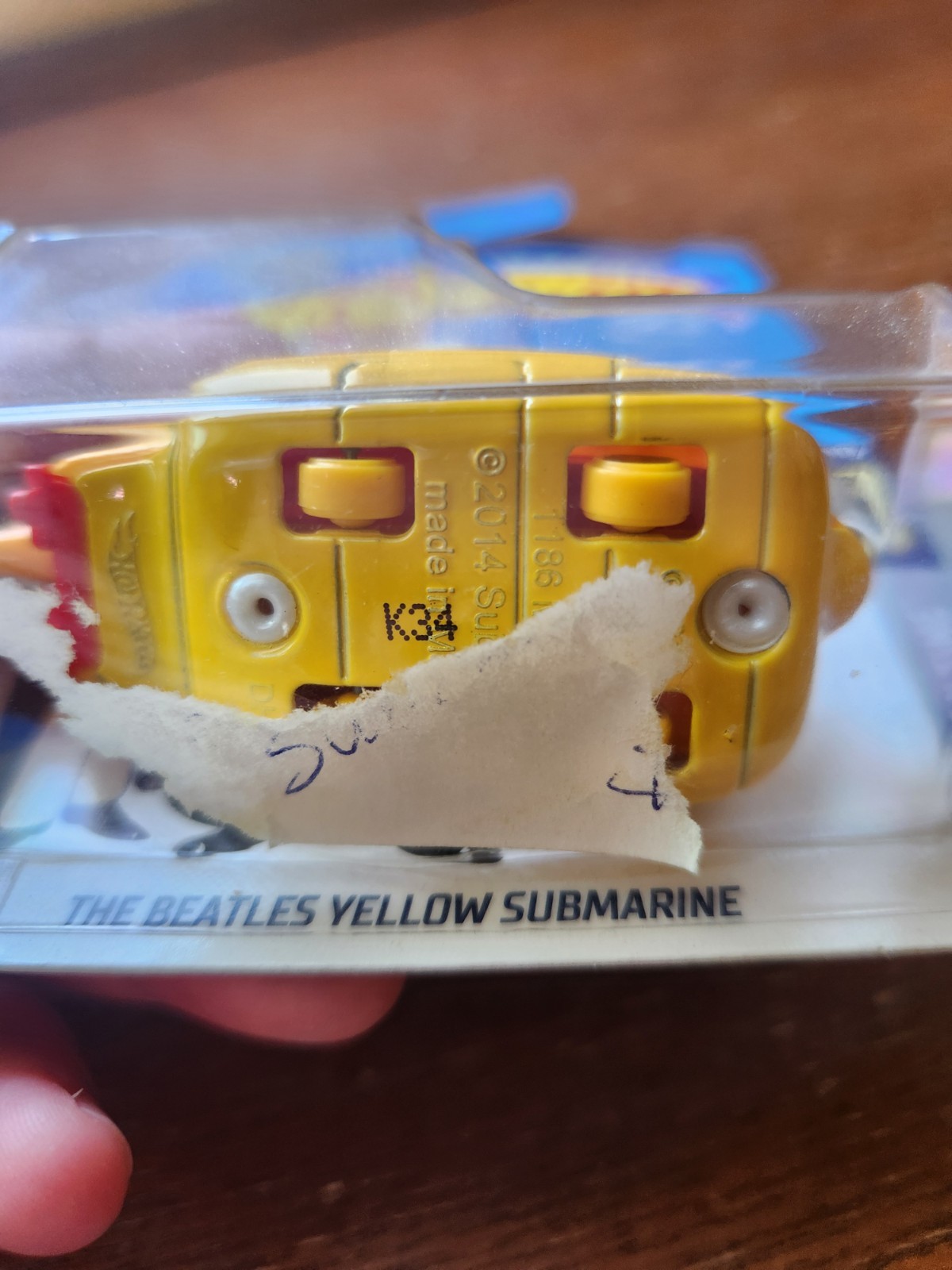 Hot Wheels Beatles Yellow Submarine Toy Car New in Package HW Screen Time 2017