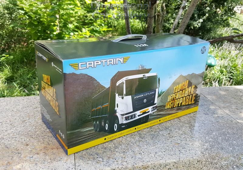 1/24 Ashok Leyland Captain Tipper Dump Truck Diecast Construction Model