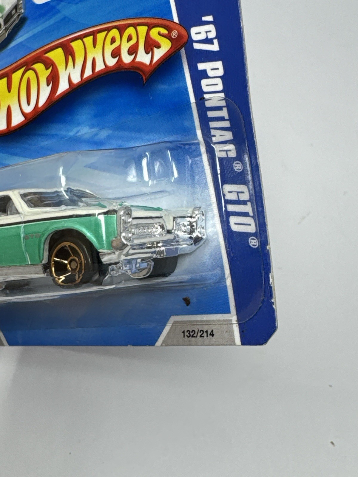 Hot Wheels Faster Than Ever Aqua Teal ‘67 Pontiac GTO #132 Short Card TB
