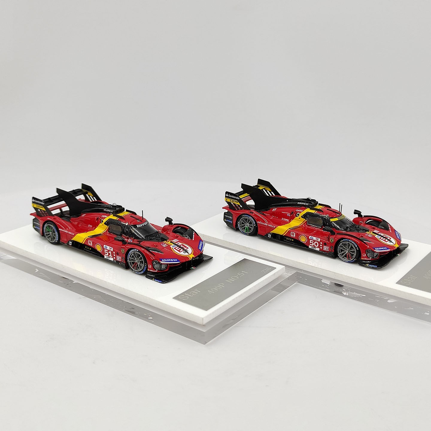 1: 64 Scale Ferrari STAR 499P Red # 50 # 51 Le Mans Racing Resin Car Model