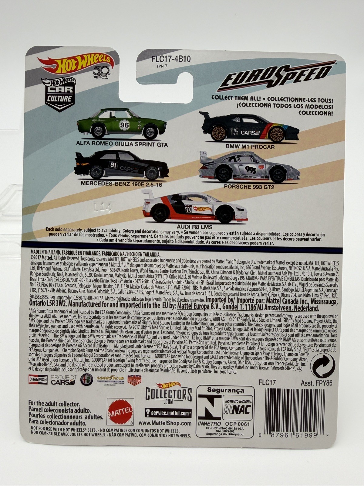 Hot Wheels Euro Speed PORSCHE 993 GT2 Real Riders Magnus Walker Urban Outlaw New