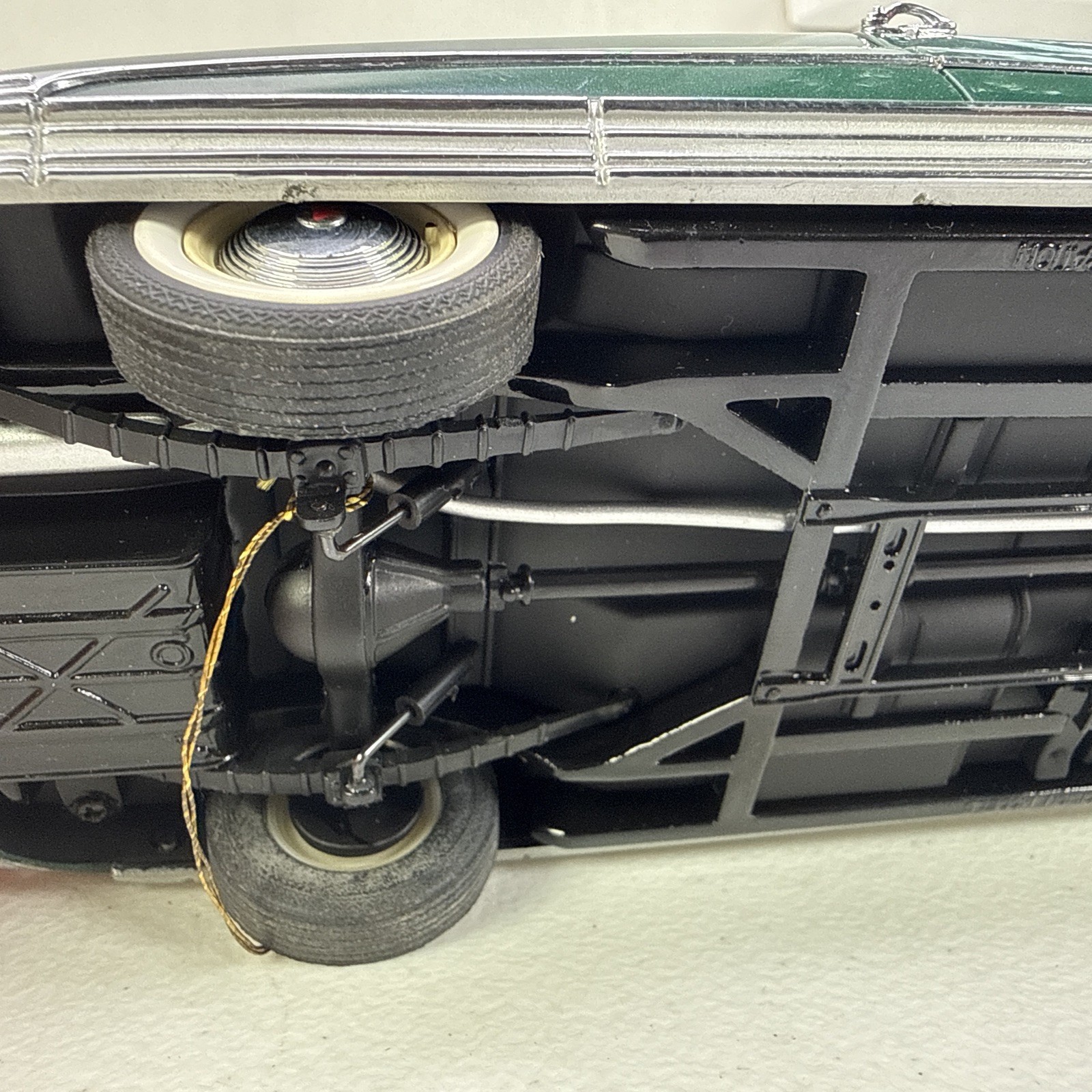Franklin Mint 1:24 1951 Hudson Hornet Diecast Car Metallic Green w/ Tag *READ*