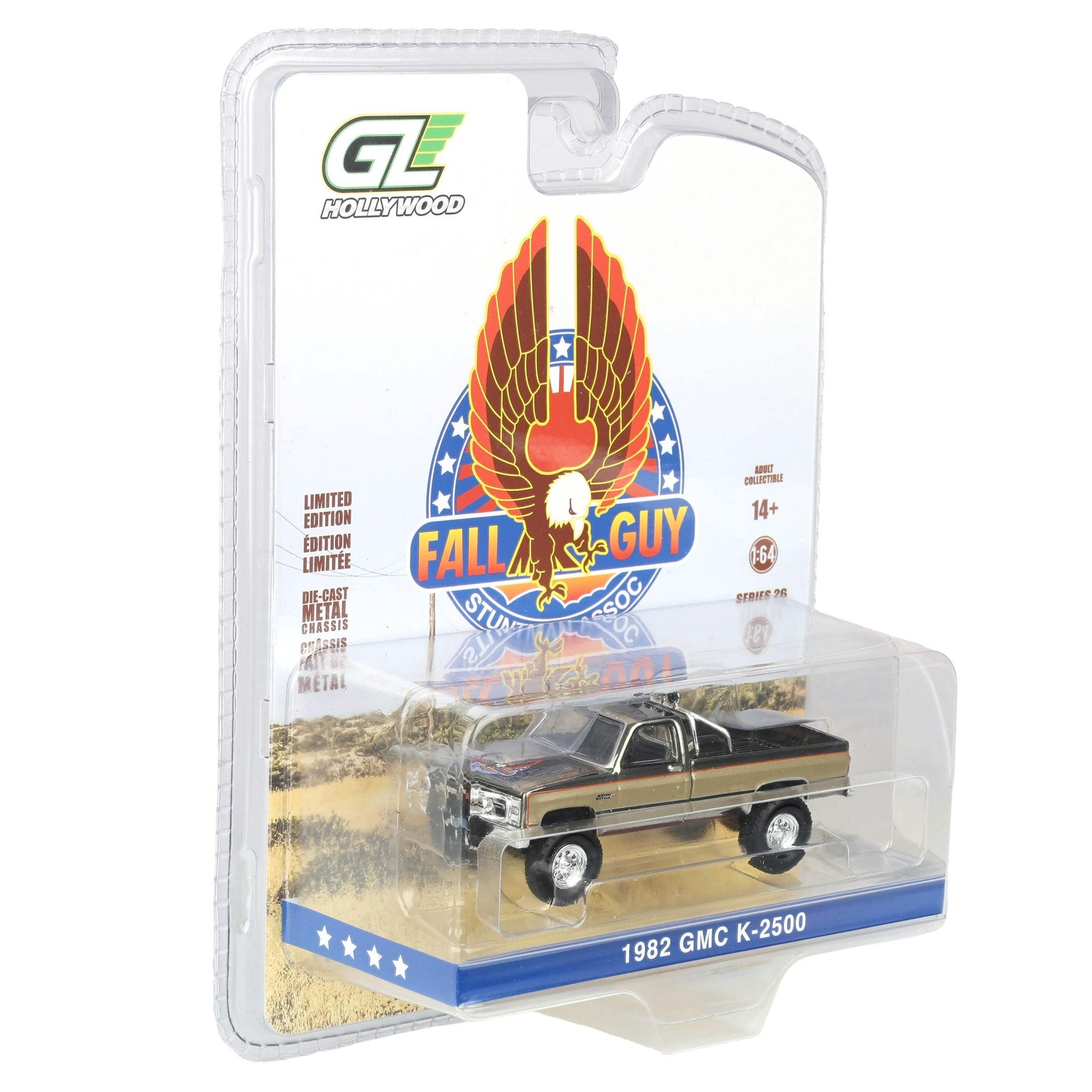 Chrome1/64 1982 GMC K-2500 Fall Guy Stuntman Association HollywoodSeries 44860-F